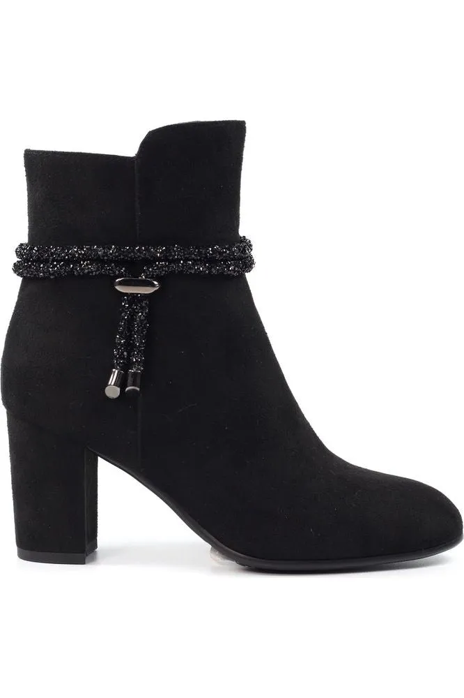 Lunar Fonda Black Ankle Boot GLX001