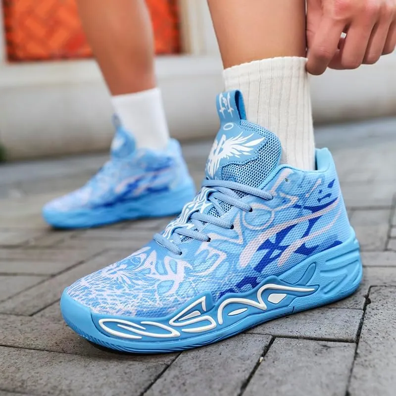 Men's Basketball Shoes, Colored Outdoor Fashionable Casual Shoes, Breathable, Anti Slip, wear-Resistant Neutral Sports Shoes
