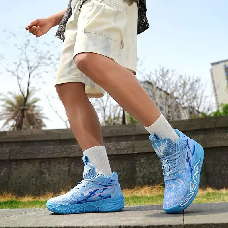 Men's Basketball Shoes, Colored Outdoor Fashionable Casual Shoes, Breathable, Anti Slip, wear-Resistant Neutral Sports Shoes