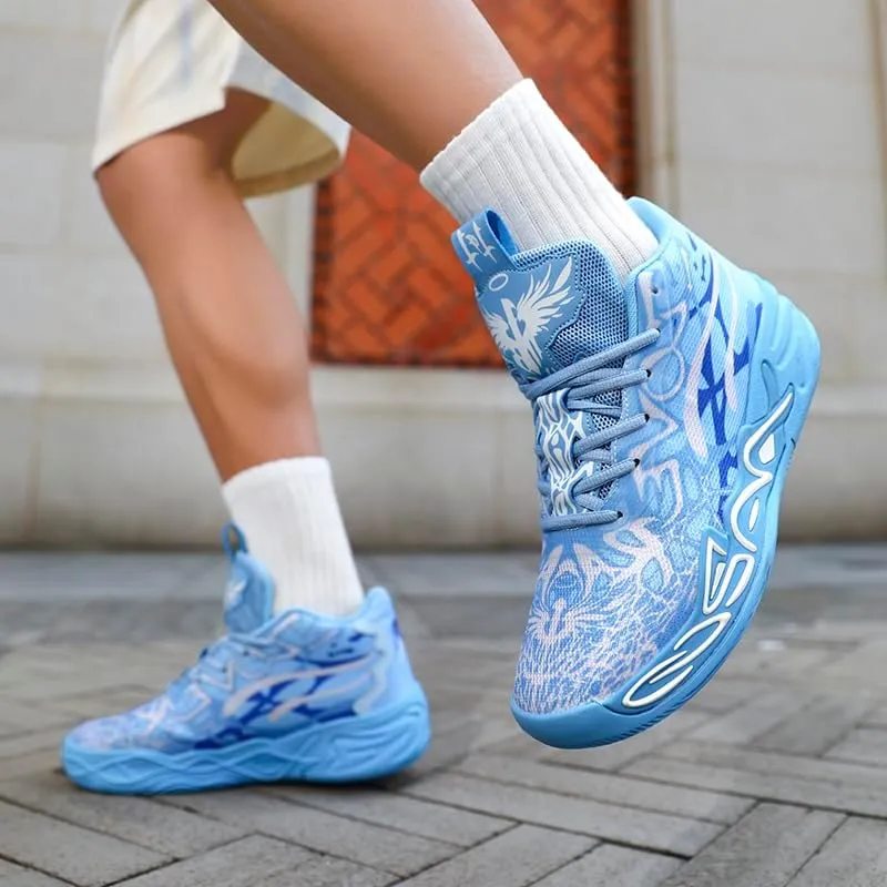 Men's Basketball Shoes, Colored Outdoor Fashionable Casual Shoes, Breathable, Anti Slip, wear-Resistant Neutral Sports Shoes