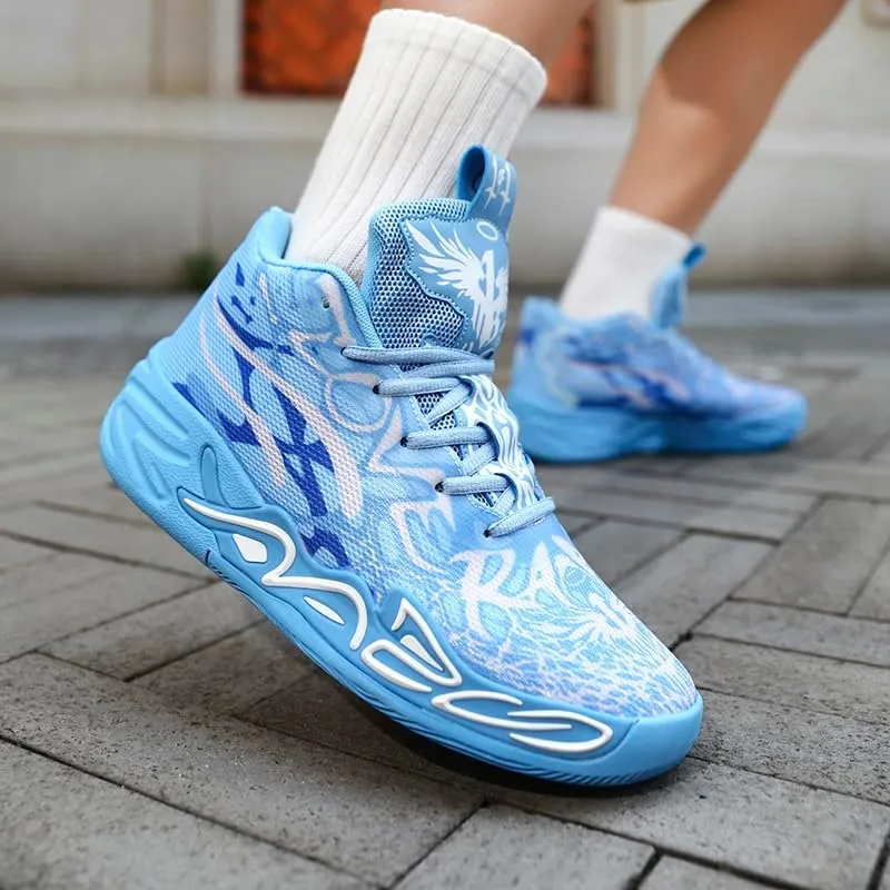 Men's Basketball Shoes, Colored Outdoor Fashionable Casual Shoes, Breathable, Anti Slip, wear-Resistant Neutral Sports Shoes