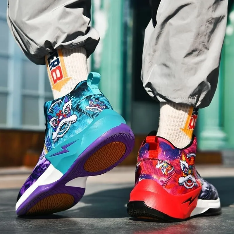 Men's Basketball Shoes Outdoor Anti Slip Wear-Resistant All Season Universal Men's Fashionable Sports Shoes