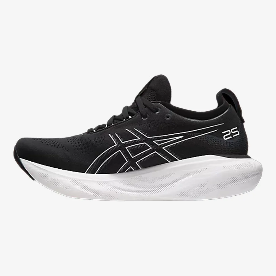 Men's Gel-Nimbus 25 Wide 2E (Black/Pure Silver)