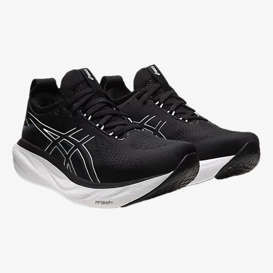 Men's Gel-Nimbus 25 Wide 2E (Black/Pure Silver)