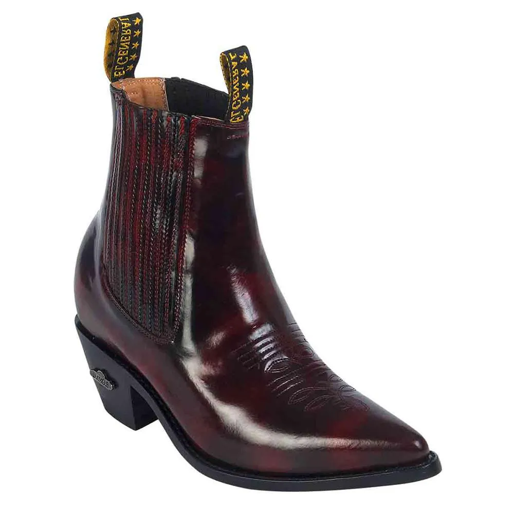 Men's Pointed Toe Western Ankle Boots