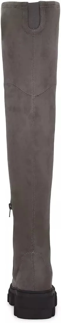 Nine West Women's Cellie Faux Suede Tall Over The Knee Boot