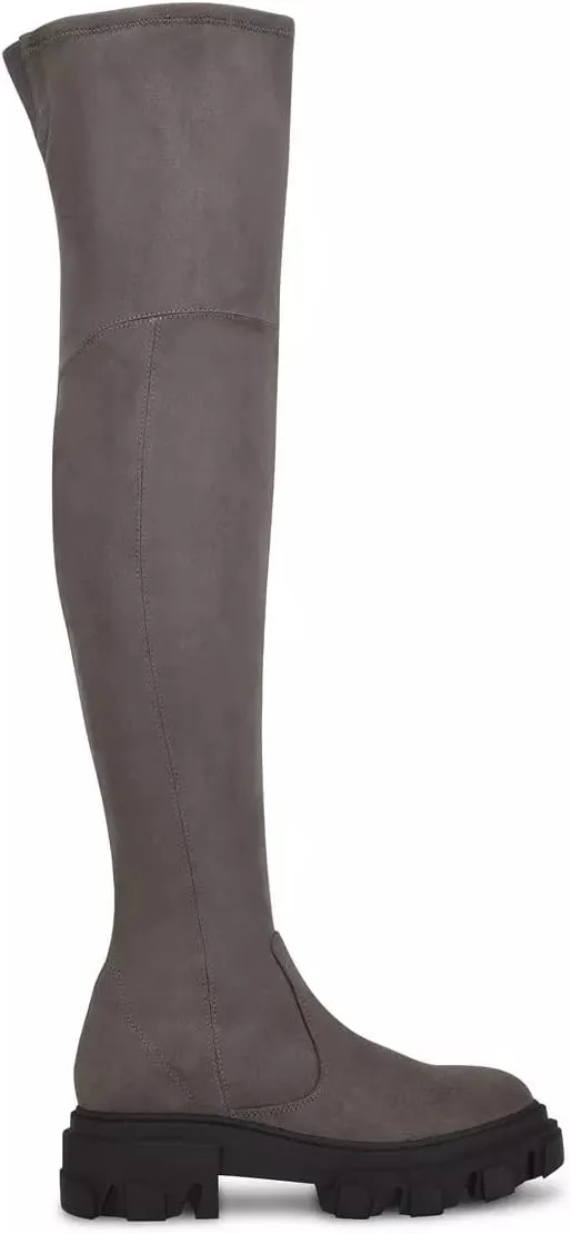 Nine West Women's Cellie Faux Suede Tall Over The Knee Boot