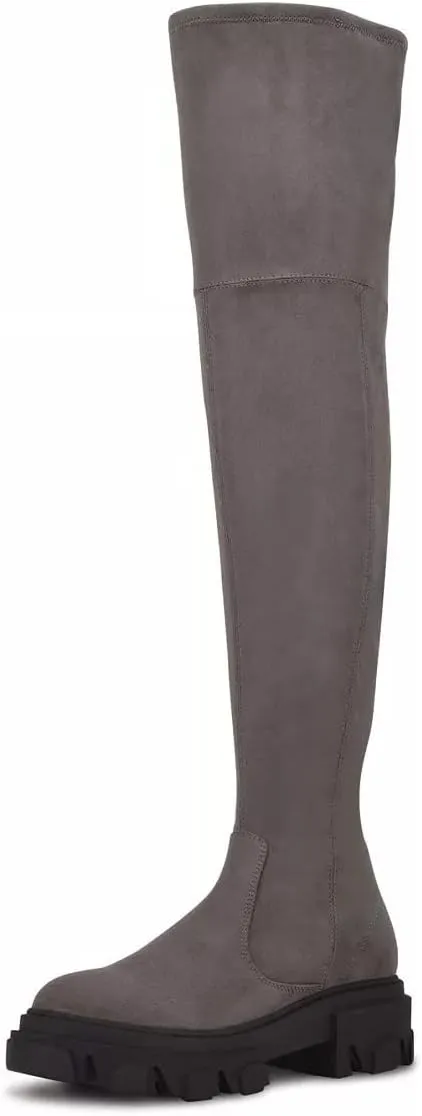 Nine West Women's Cellie Faux Suede Tall Over The Knee Boot