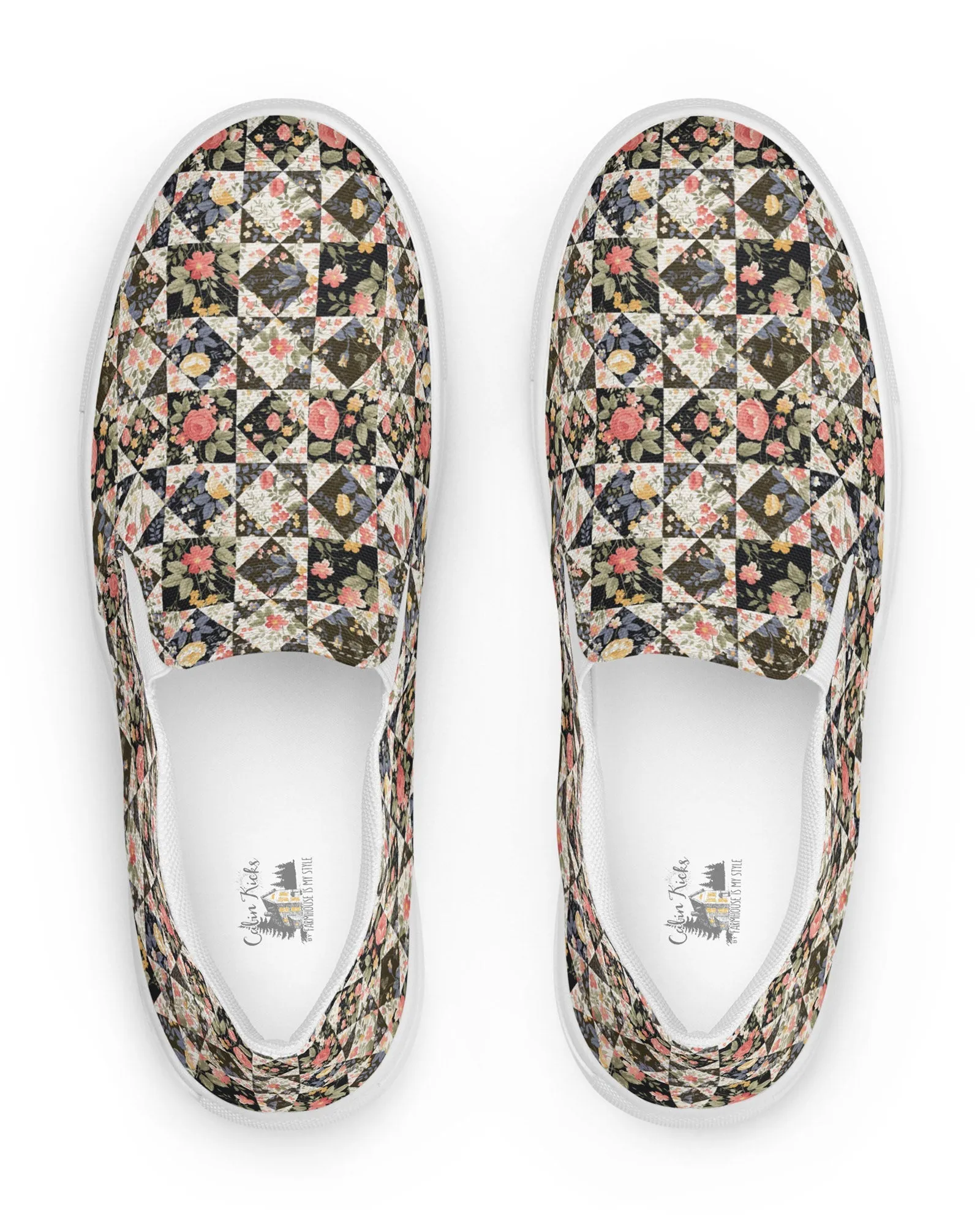 Patchwork Quilt Cabin Kicks Shoes