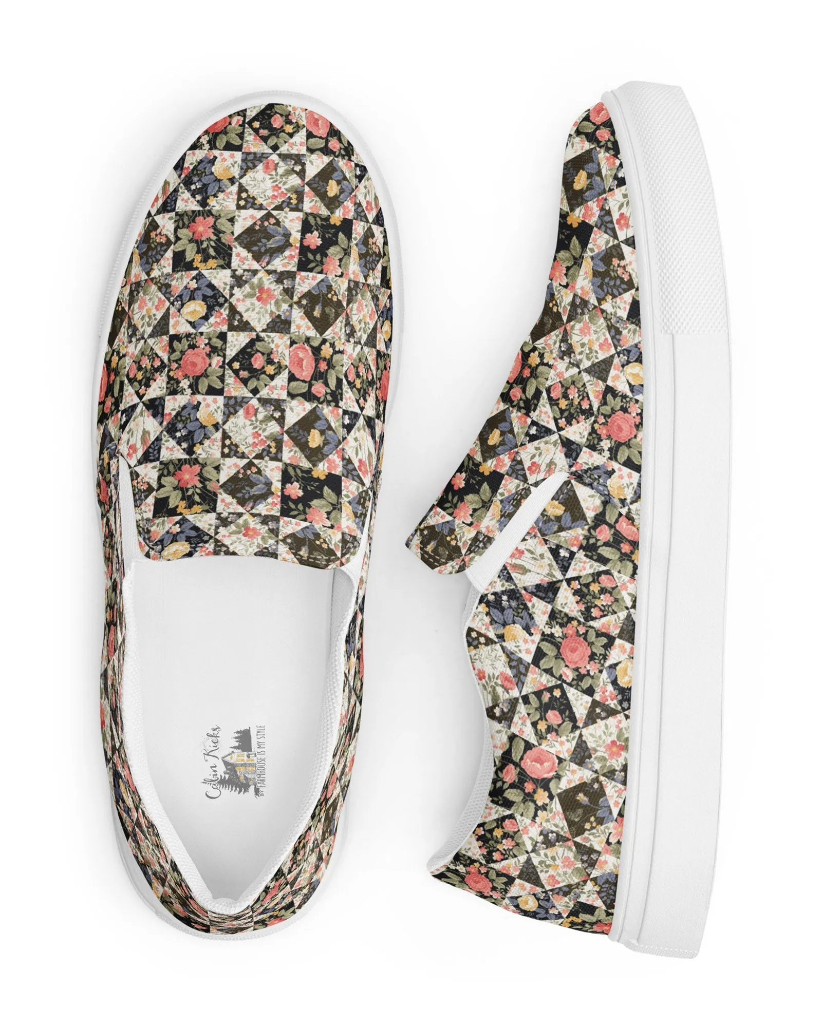 Patchwork Quilt Cabin Kicks Shoes