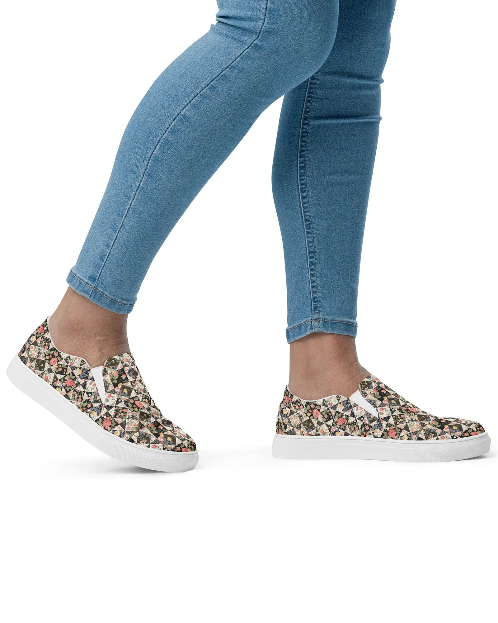 Patchwork Quilt Cabin Kicks Shoes