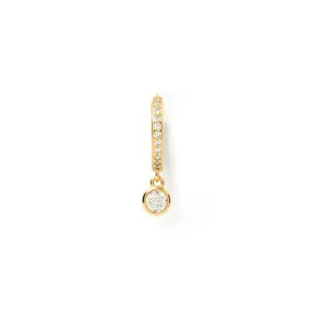Rhodes Single Stacker Earring - Stone