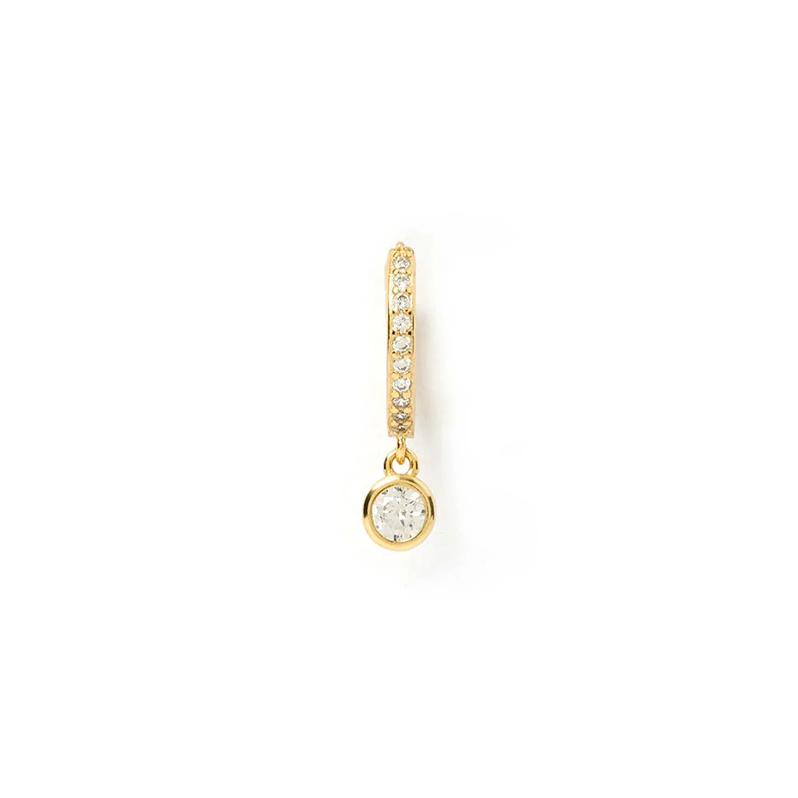 Rhodes Single Stacker Earring - Stone