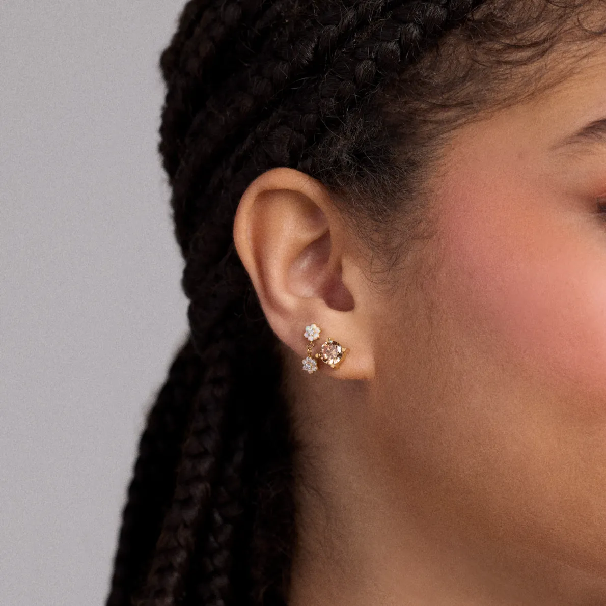 Single Nano Elsie Flat Back Stud