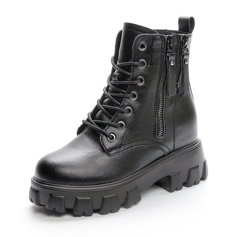 Small Feet Ladies Lace Up Martin Boots AP137