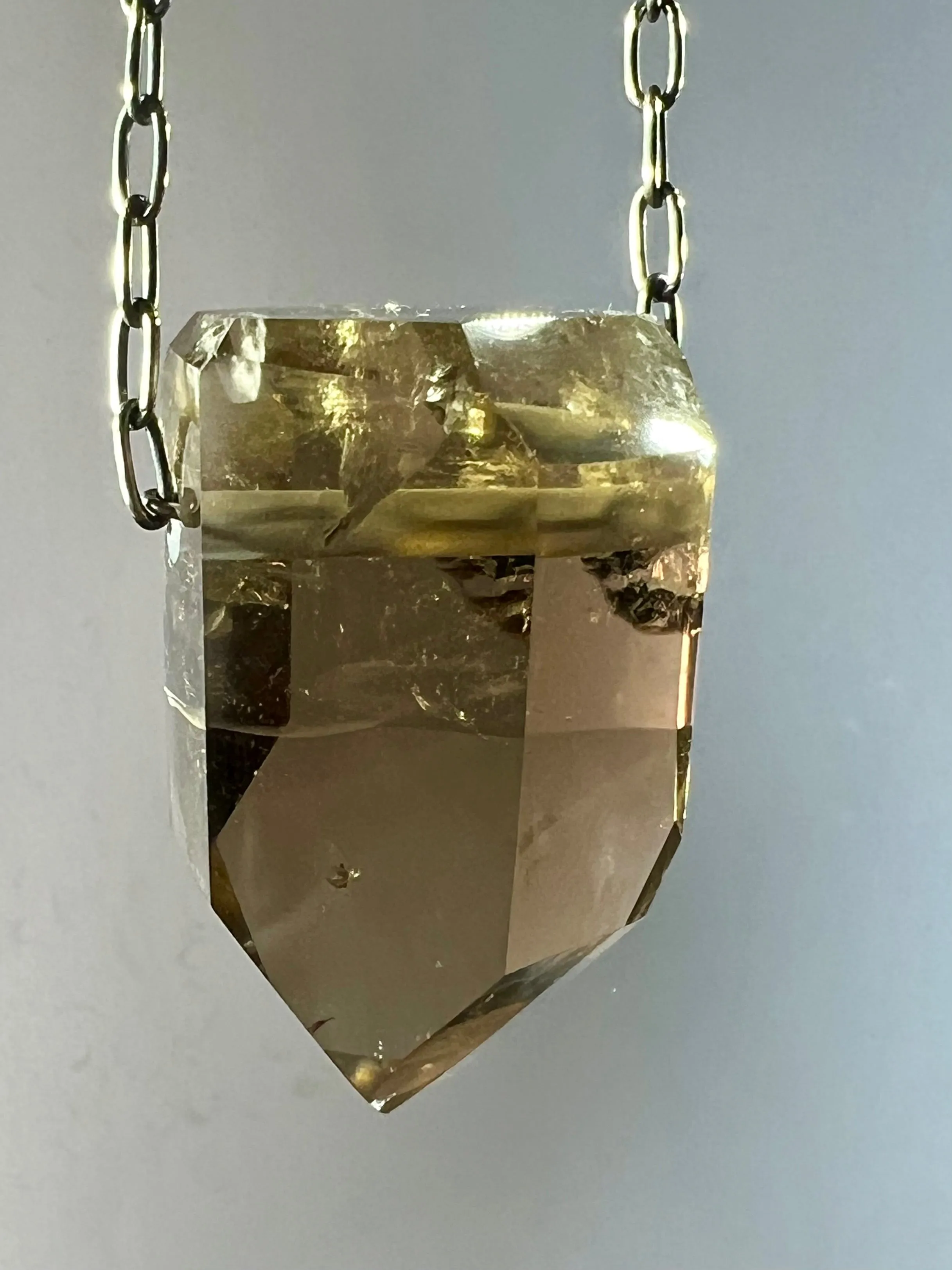 Smoky Quartz Crystal Necklace