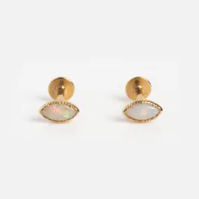 Solid Gold Flat Back Studs