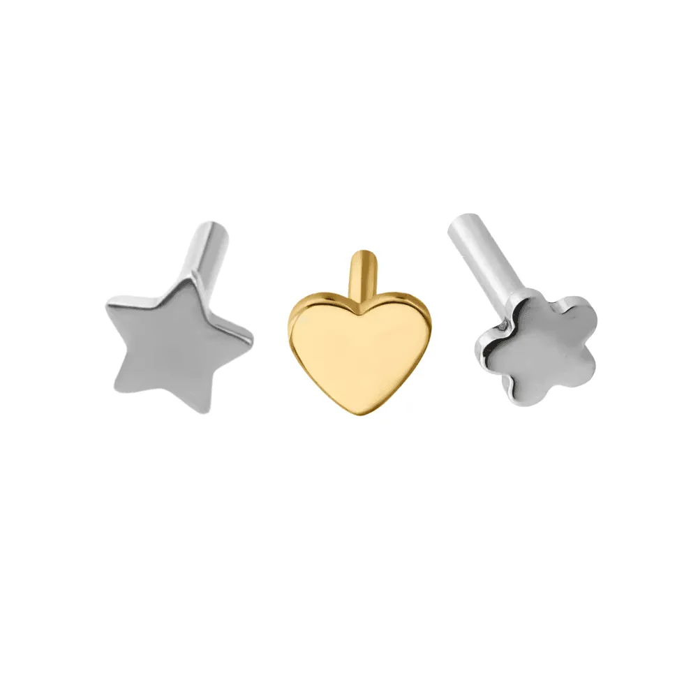 Special Shapes Flat Back Earring Back (Multiple Lengths)