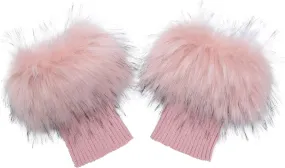sy soul young Women Faux Fur Leg Warmers Short Furry Fuzzy Boot Cuffs Toppers Girls Winter Knitted foot cuff