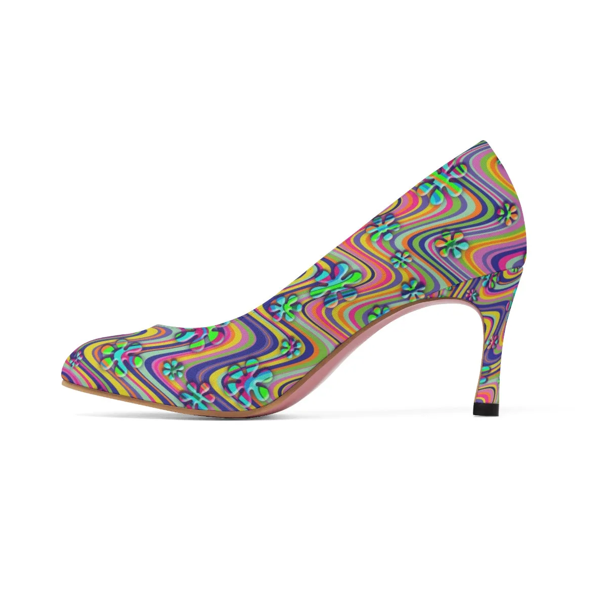 Wavy Daisy Women's High Heels