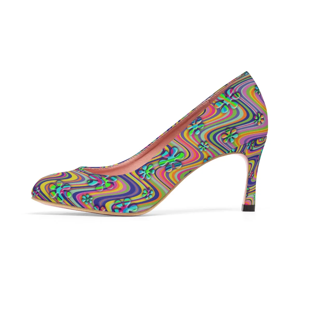 Wavy Daisy Women's High Heels