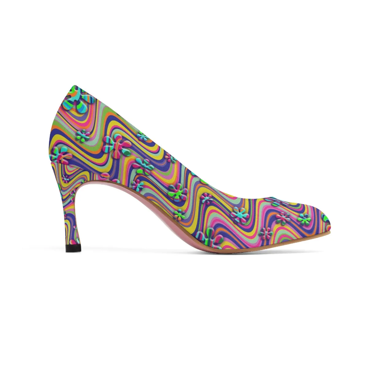 Wavy Daisy Women's High Heels