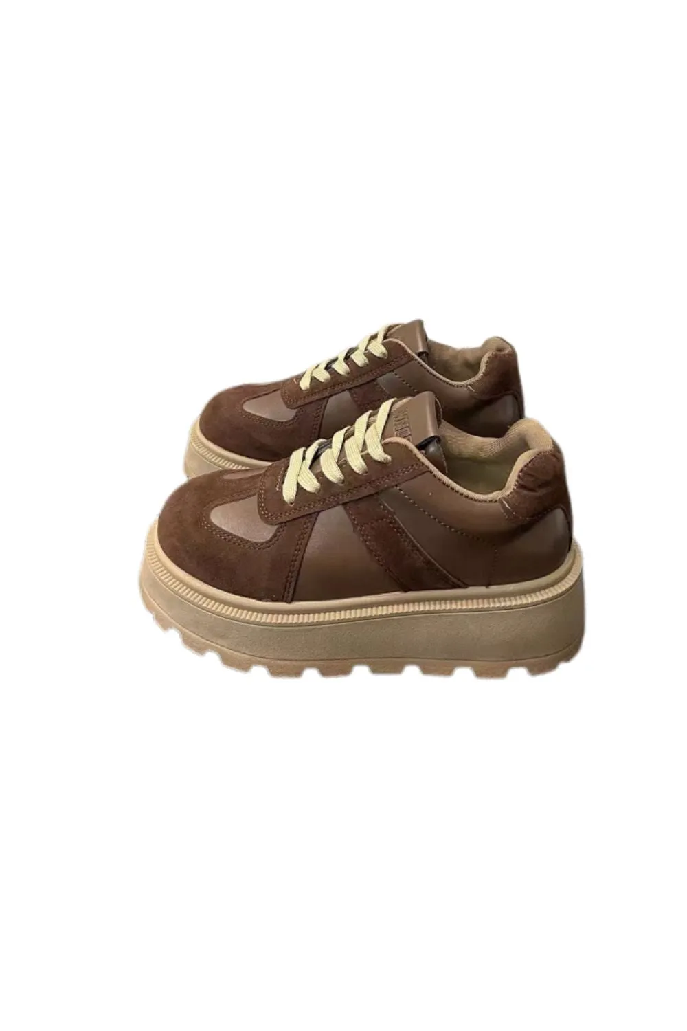 'Wes' Patchwork Platform Casual Shoes （2 Color)