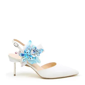 White Stiletto   Butterfly Elsie Strap