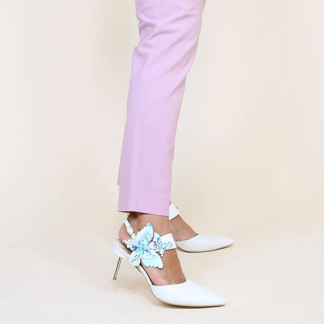 White Stiletto   Butterfly Elsie Strap