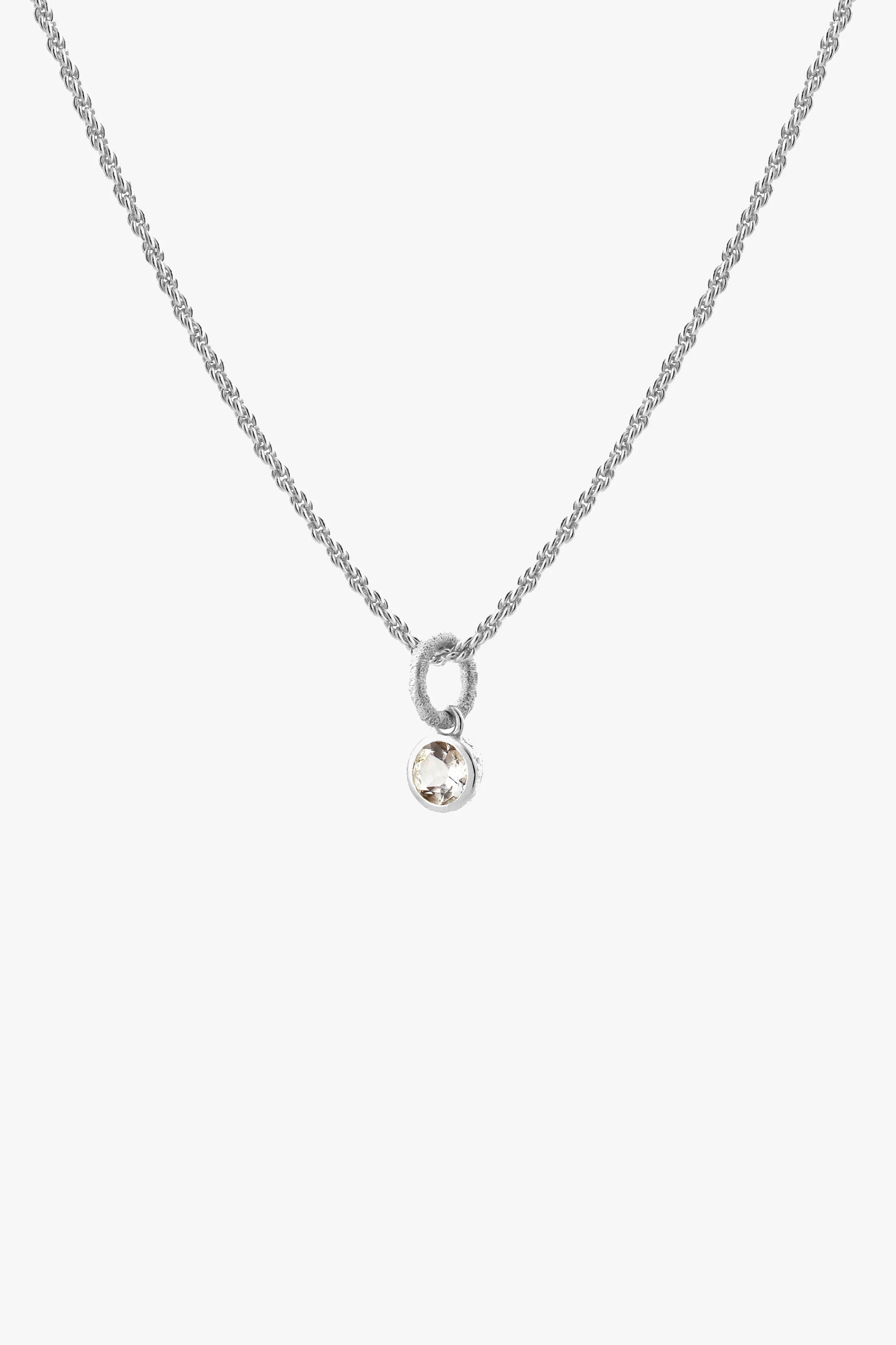 White Topaz Necklace