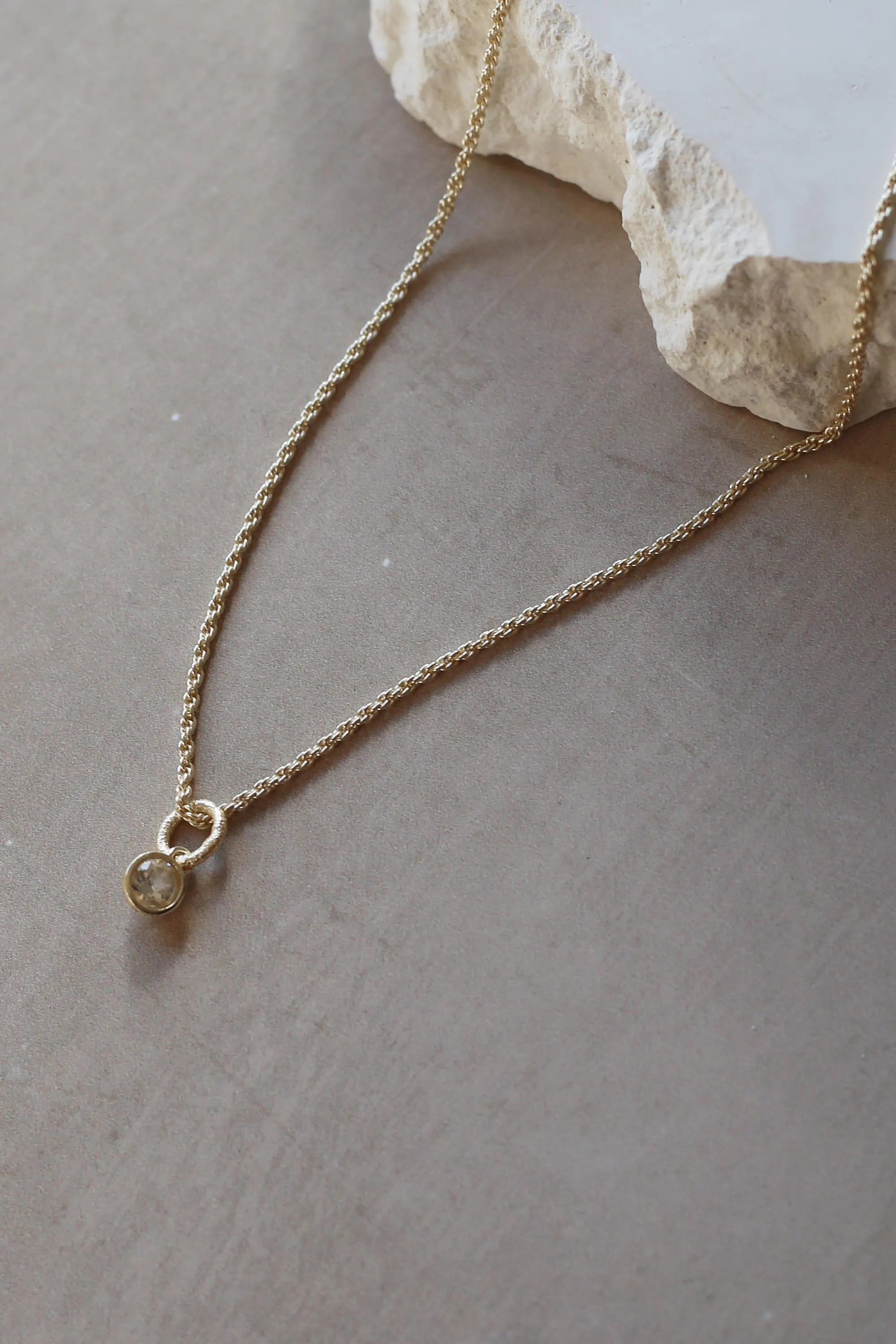 White Topaz Necklace