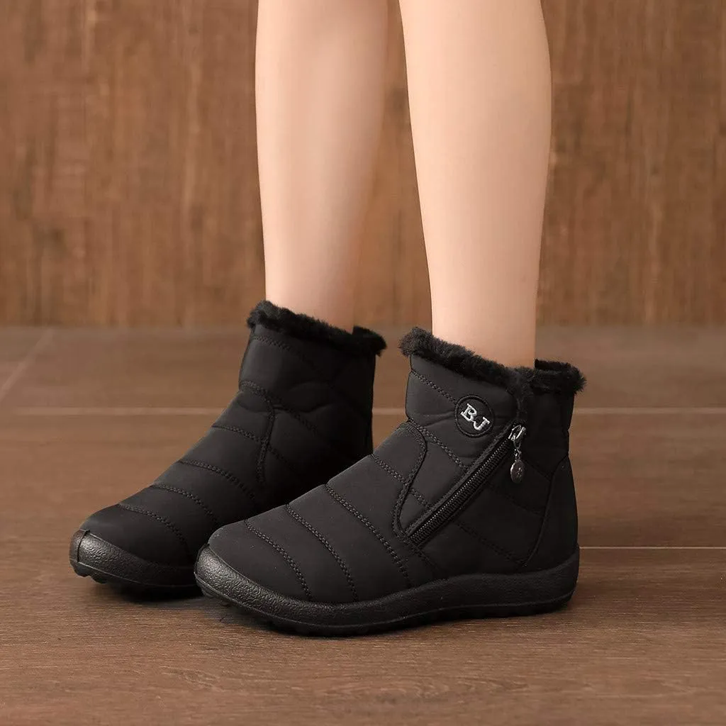 Womens Snow Boots Black Sporty Slip Ons for Ladies Boots Snow Boots for Women Winter Boot with Comfort Shoes for Snow for Women Womens Tennis Shoes Mens Winter Booties
