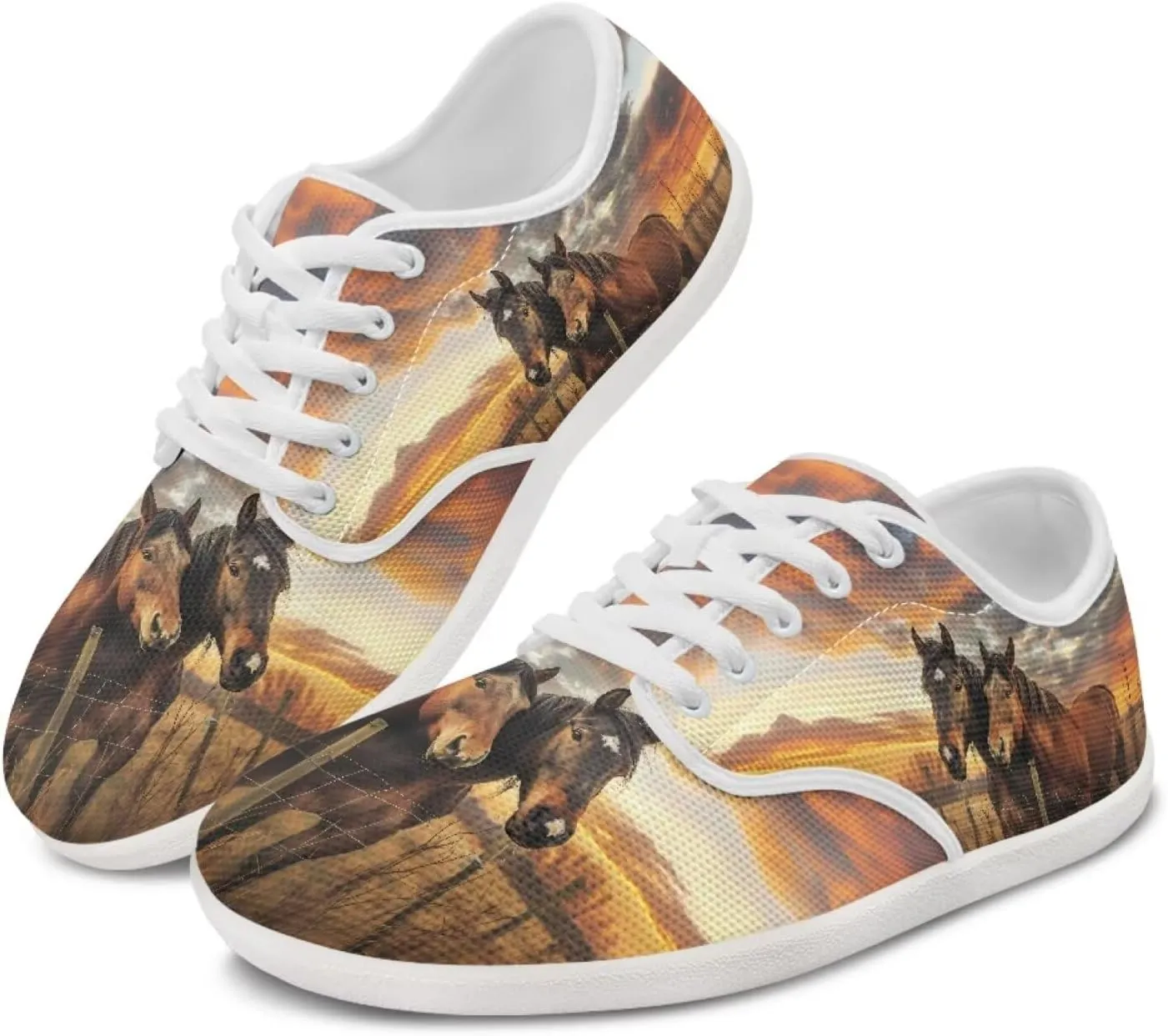 Women's Work Shoes Casual Skate Shoes Lace-Up Running Sneakers Basketball Driving Walking Shoes
